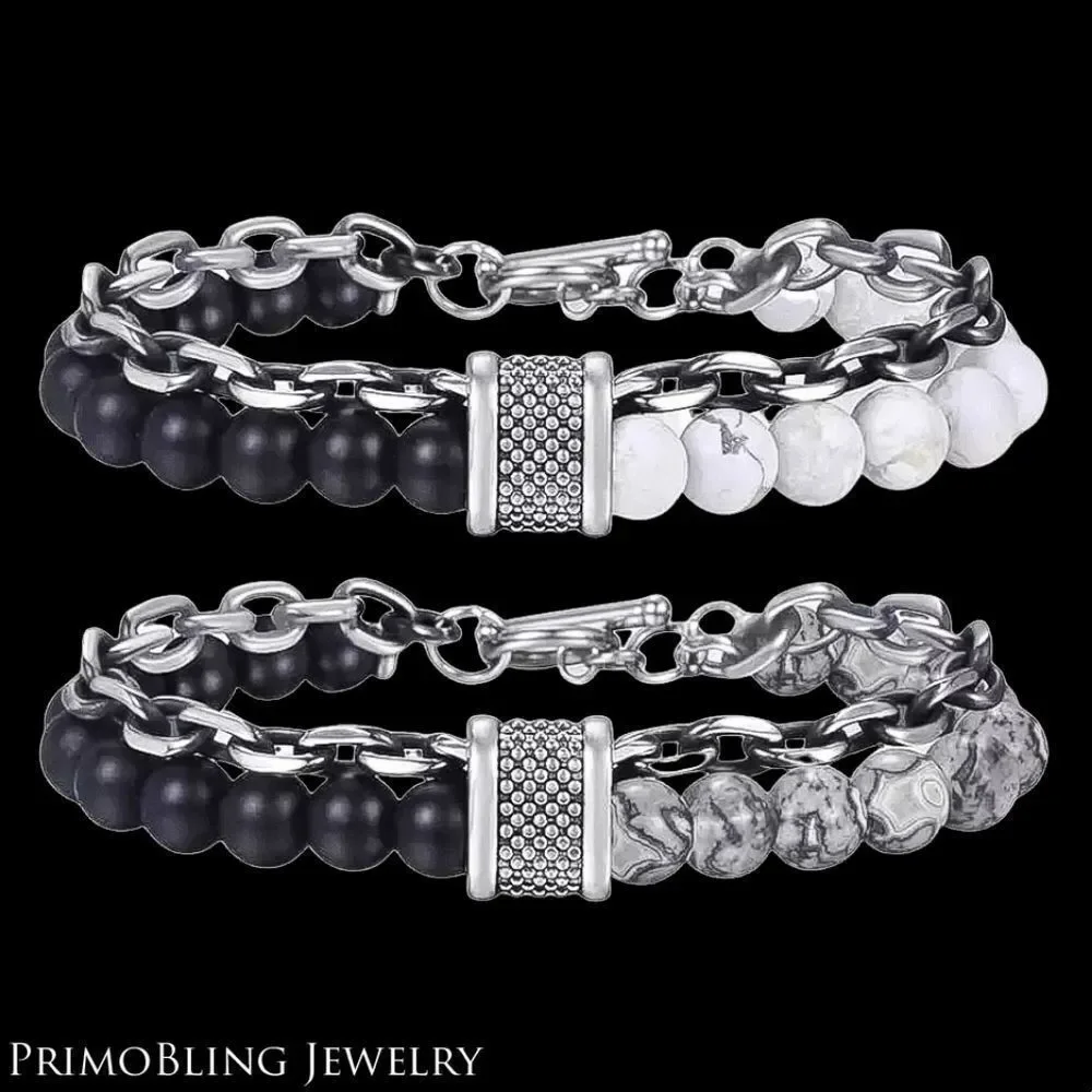 Stainless Steel Men's Yoga Bracelet